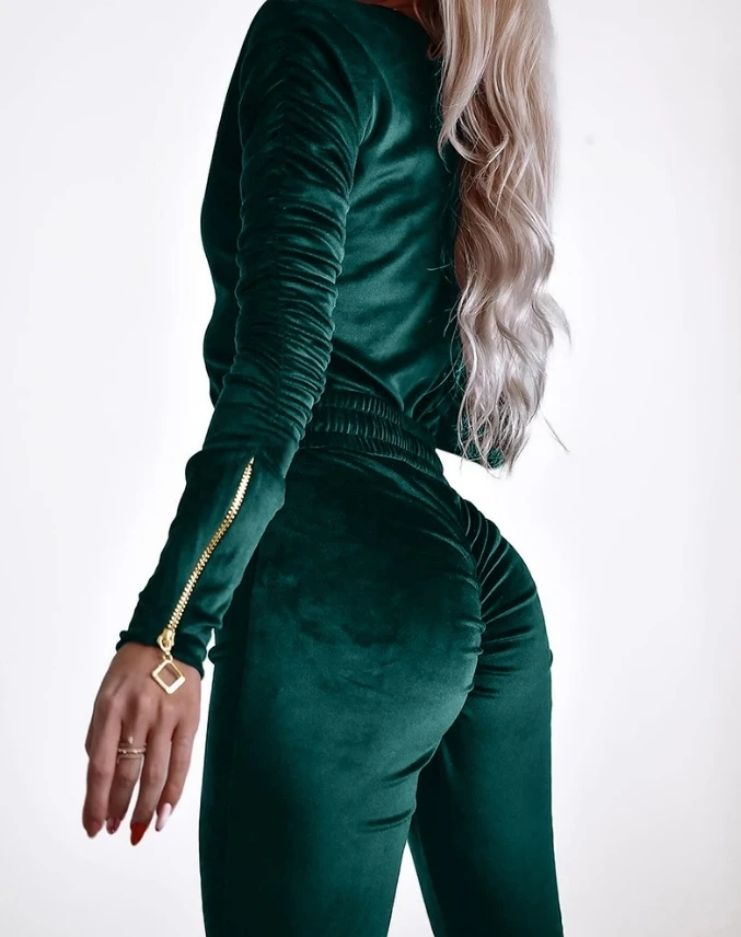combinaison femme verte