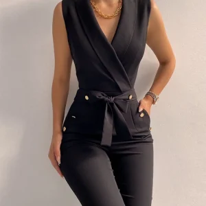 combinaison femme noir