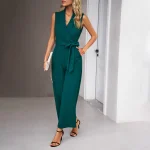 combinaison femme verte