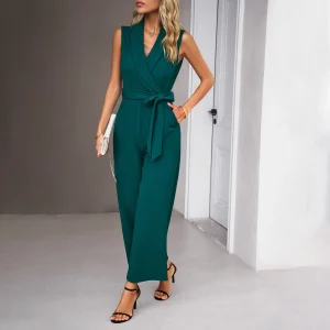 combinaison femme verte