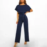 combinaison femme bleu