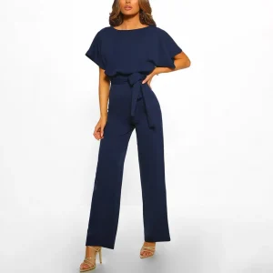 combinaison femme bleu
