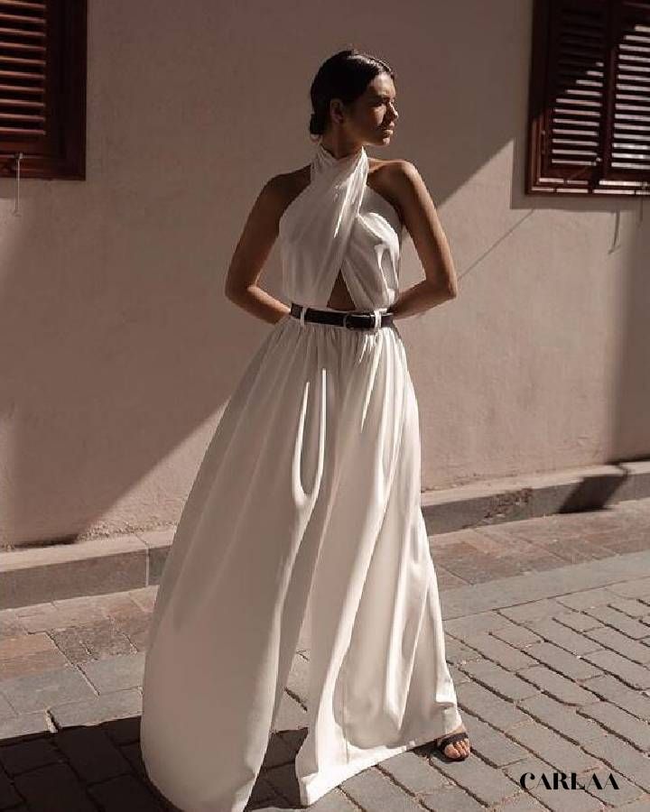 elegante combinaison blanche