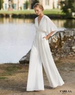 combinaison chic blanche