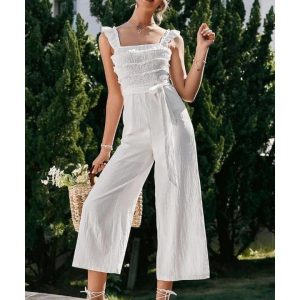 combinaison femme blanche