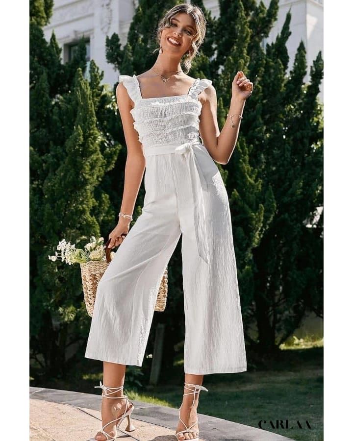 combinaison femme blanche