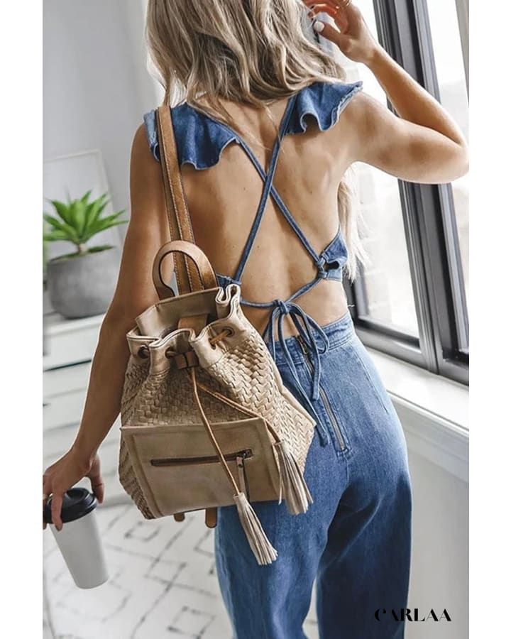 style jean combinaison femme