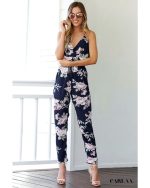 combinaison femme fleuries