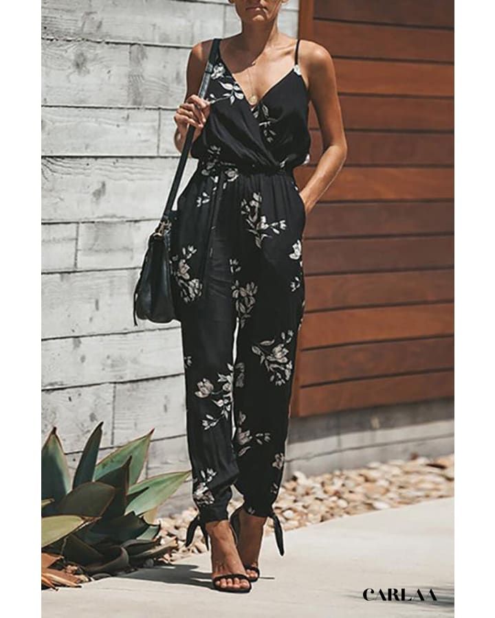 combinaison femme fleurie chic
