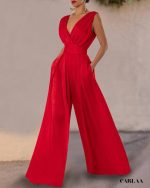combinaison femme rouge