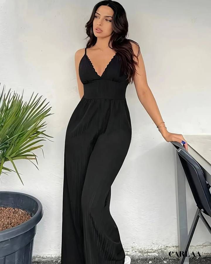 combinaison fluide noire féminine