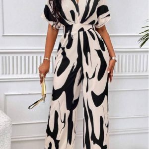 combinaison imprimé femme moderne