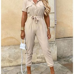 combinaison manche courte chic