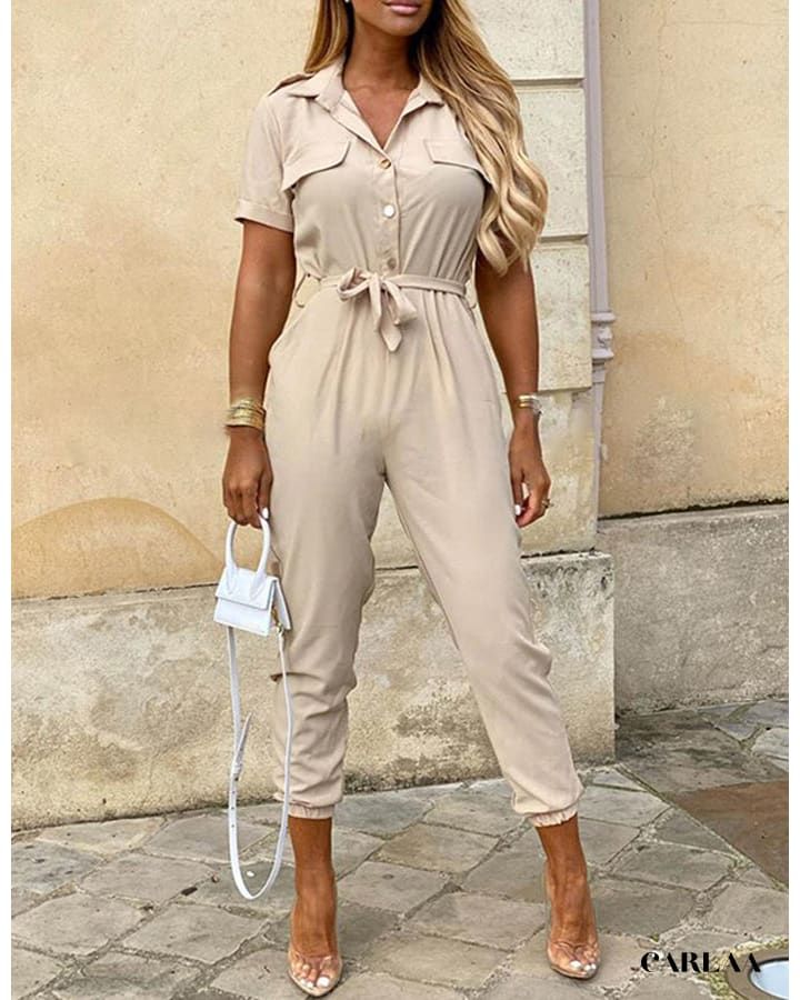 combinaison manche courte chic