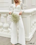 combinaison mariage blanche