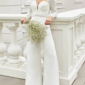 combinaison mariage blanche