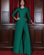 élégante combinaison mariage verte