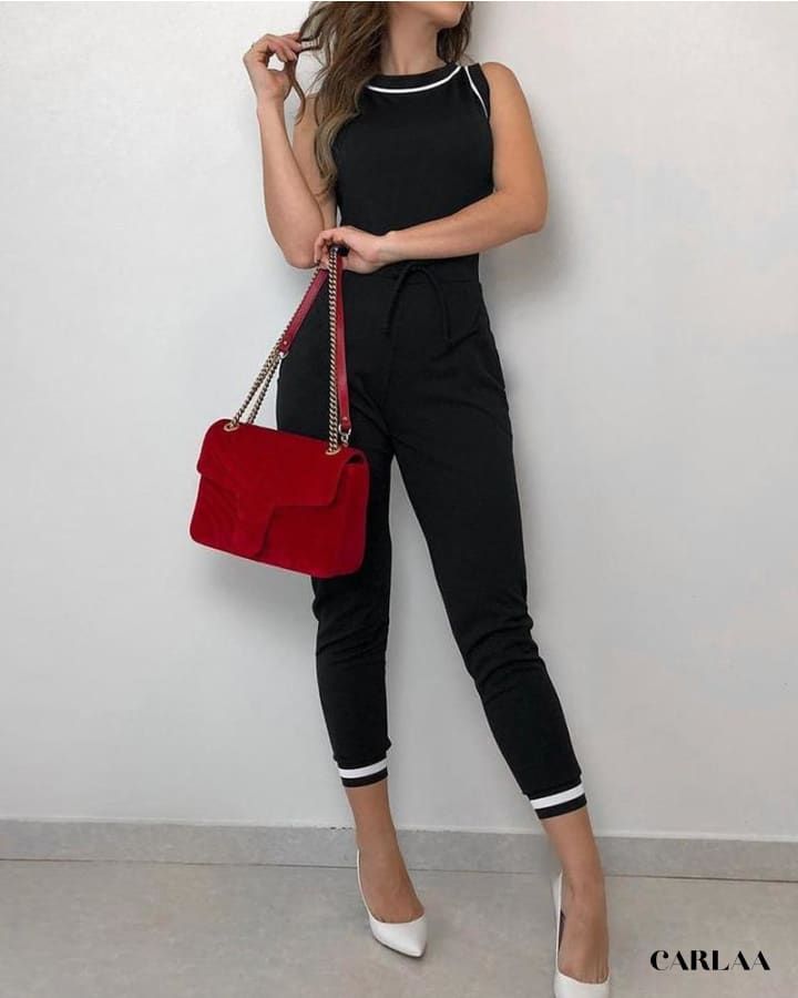 combinaison noire chic