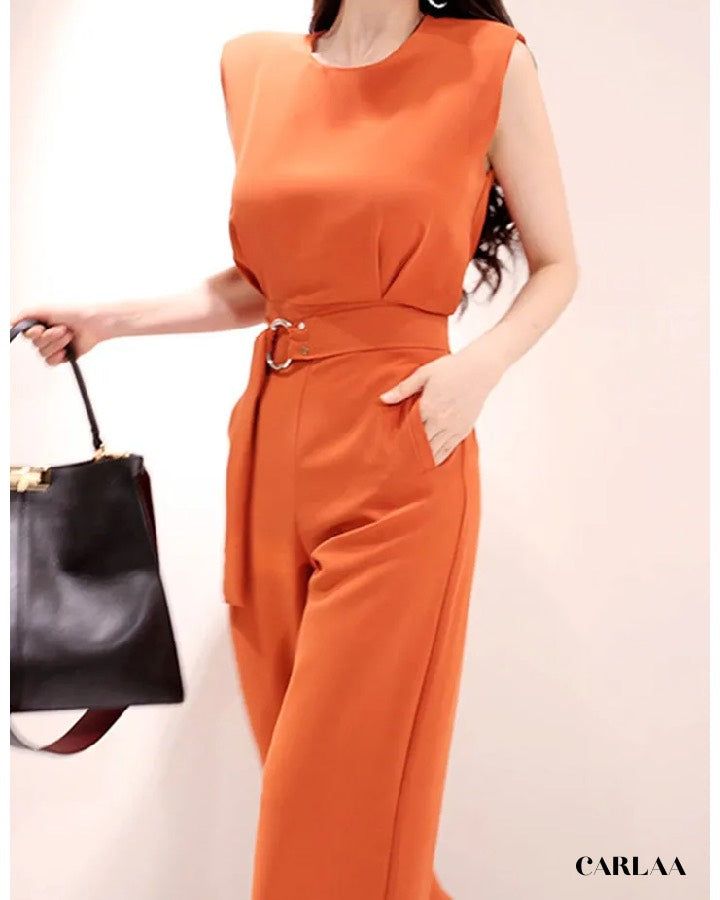 combinaison orange pour femme
