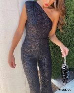 combinaison paillettes femme