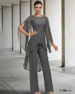 combinaison pantalon mere de la mariee