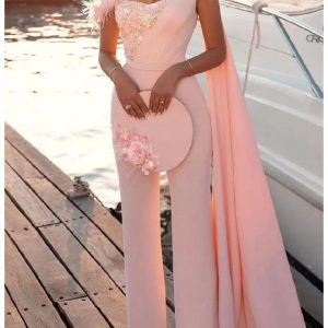 combinaison pantalon rose