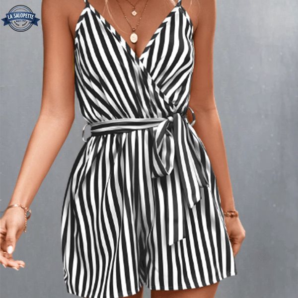 Combishort tendance zébrée