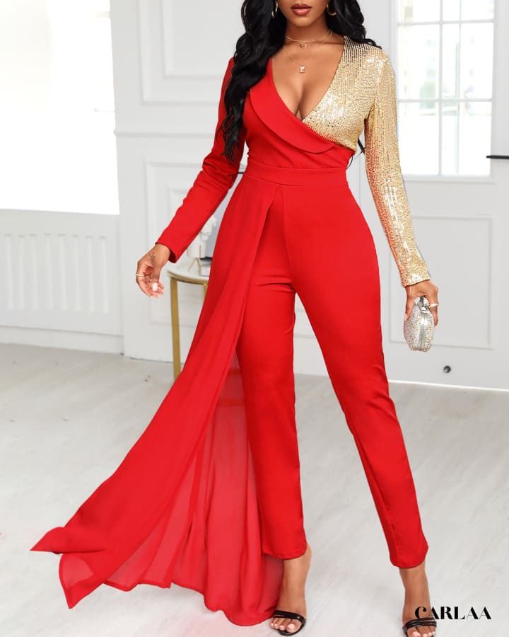 tendance combinaison rouge