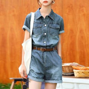 Combinaison Short En Jean Alizée