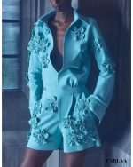 combishort bleu clair