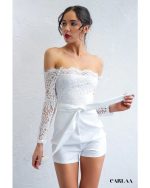 combishort femme chic dentelle