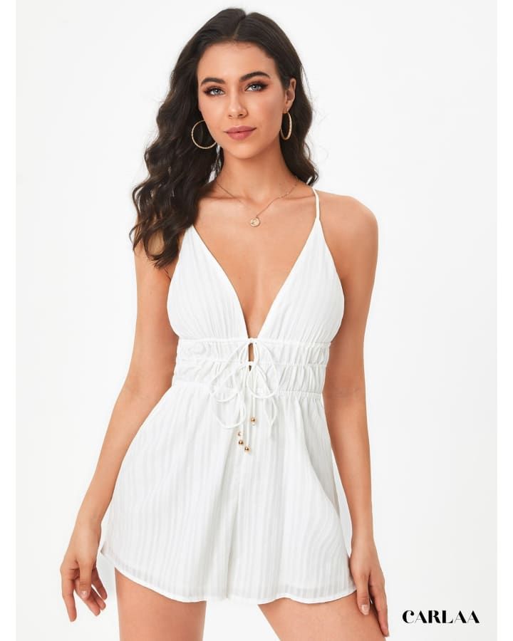 combishort femme blanc