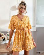 combishort femme orange