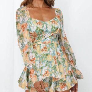 combishort fleuri femme