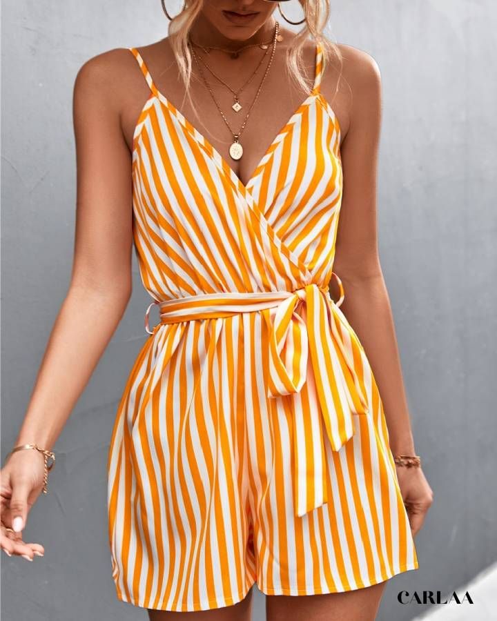 combishort raye élégant