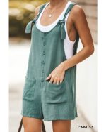 combishort salopette vert