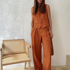 ensemble lin femme