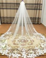Long Voile Mariée élégant