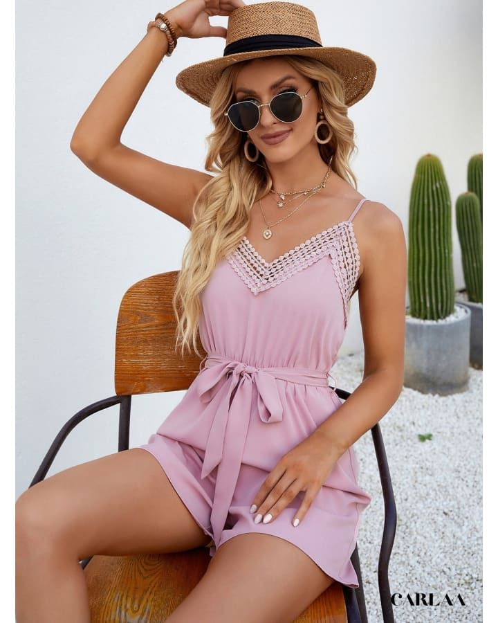 style été combishort rose