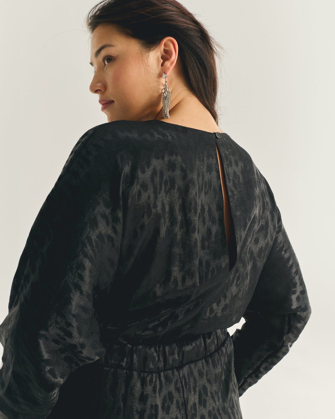 Détail jacquard combinaison femme