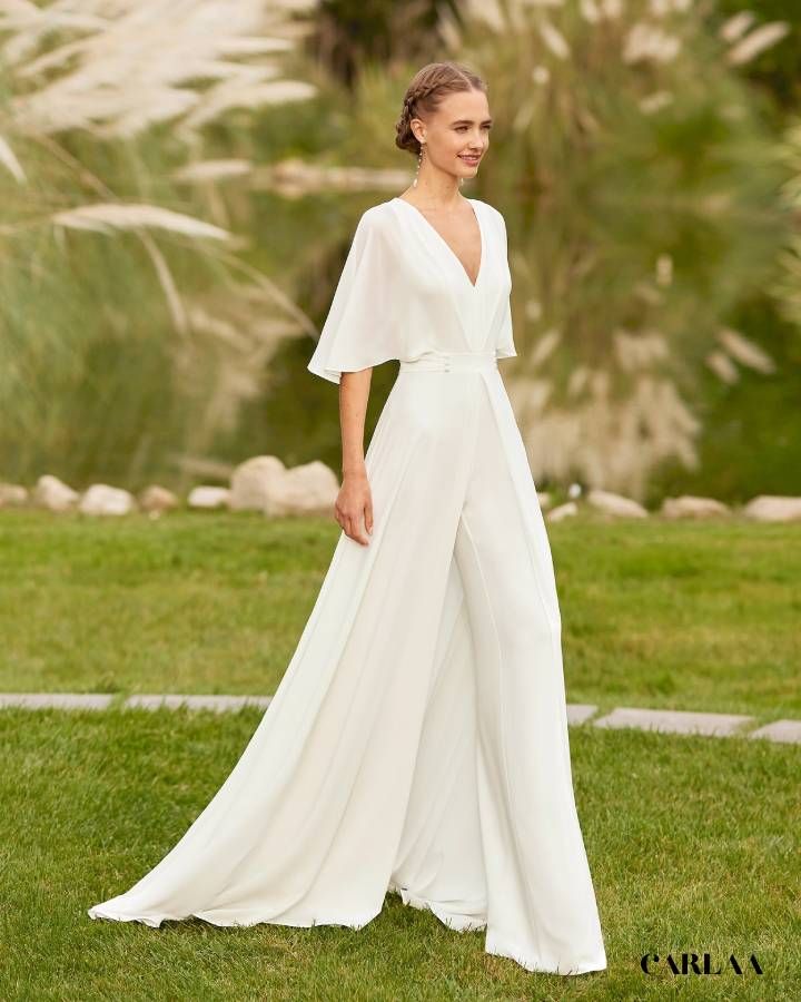 robe combinaison mariage élégante