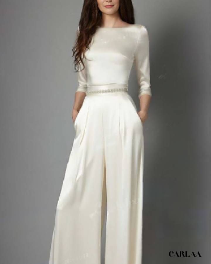 élégante combinaison de mariage
