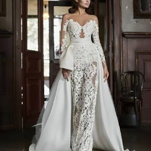 tenue de mariage en dentelle