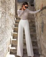 Tenue De Mariée Combinaison élégante