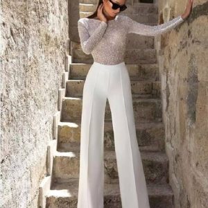 Tenue De Mariée Combinaison élégante