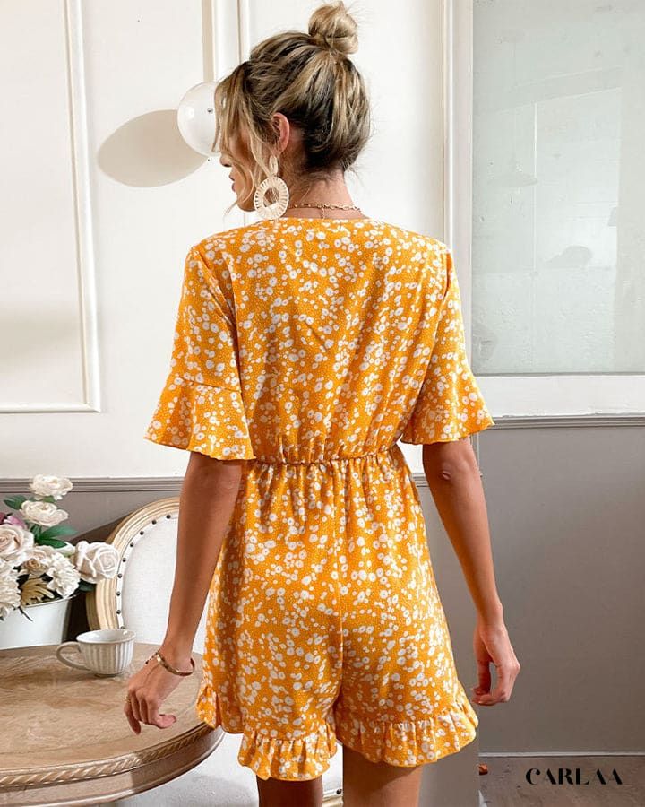 élégance en combishort orange
