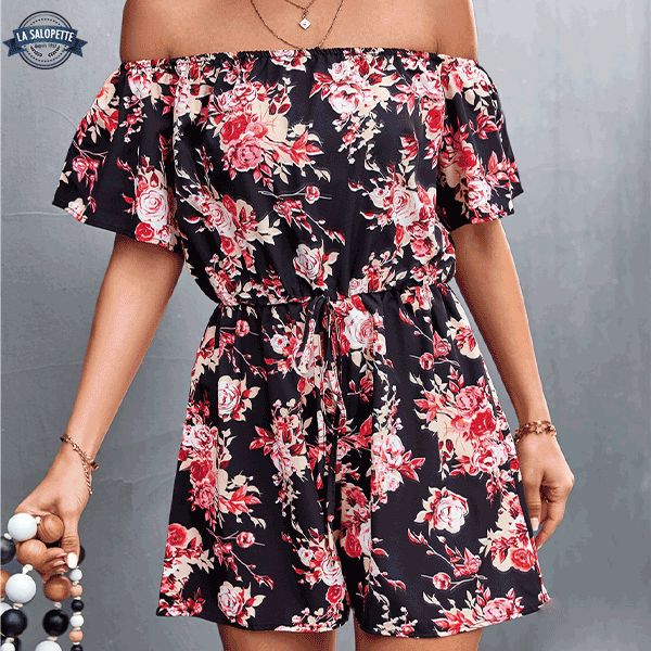 bohème chic combishort noire