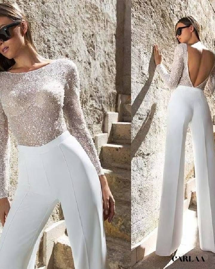 Combinaison mariage moderne