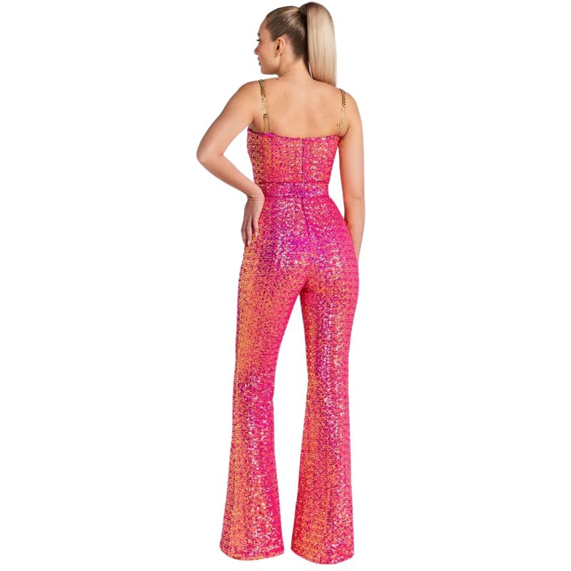 tenue paillettes rose