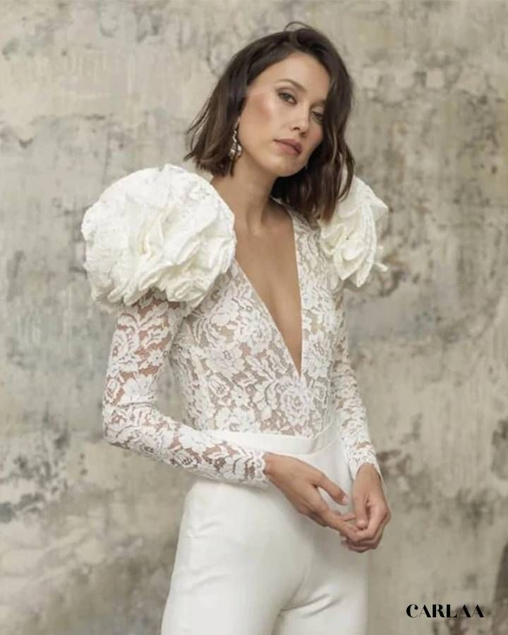 élégance moderne combinaison mariage